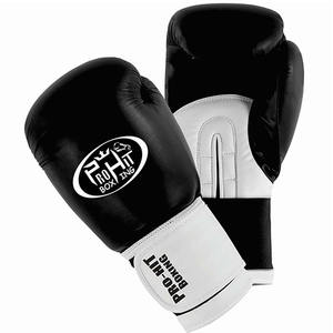 Gants de boxe unisexes de qualité supérieure pour la compétition, gants de boxe gagnants, nouveaux gants de boxe noirs et blancs - Product Image 5
