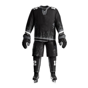 Matériel de qualité supérieure Prix bon marché Kits d'équipe de hockey sur glace personnalisés Tissu respirant à séchage rapide 100% polyester Uniformes de hockey sur glace - Product Image 2