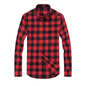 Plaids décontracté Streetwear hommes 100% coton automne hiver chemise à manches longues décontracté flanelle Plaid hommes chemises - Product Image 6