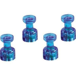 Soporte Magnético para Notas 11x18mm, Imán de Ferrita Azul Oscuro, Paquete de 4 - Magnetoplan - Product Image 1