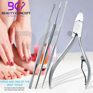 Coupe-ongles professionnels pour ongles incarnés et épais, en acier inoxydable, courbés, pour podologie et soins des pieds - Product Image 2