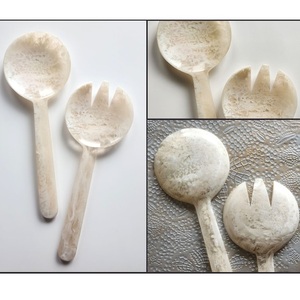 Directamente India alta calidad hecha a mano resina tenedor cuchara utensilios de madera altamente pulidos para cocina servir regalos para el hogar - Product Image 2