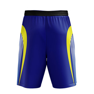 Pantalones cortos deportivos de nueva moda para hombre, ropa de entrenamiento de gimnasio lavada de lona informal con elástico para uso en exteriores medio, servicio OEM, patrón sólido - Product Image 5