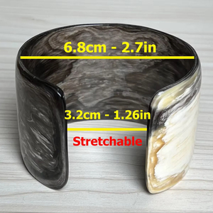 Brazaletes de Cuerno de Búfalo Natural, Joyería Artesanal de Cuerno de Búfalo - Product Image 1