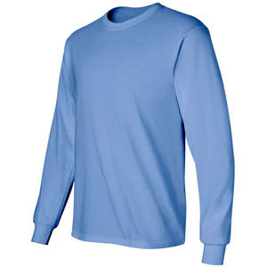<b>Men's</b> Custom Printed Crew Neck Sweatshirts <b>Long</b> <b>Sleeve</b> Slim Fit Private Label <b>T</b>-<b>Shirts</b> - Product Image 5