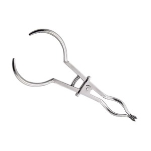 Forceps d'isolement dentaire en caoutchouc, acier inoxydable, manuel, réutilisable, stérilisation à haute température, poignée ergonomique, endodontique - Product Image 3
