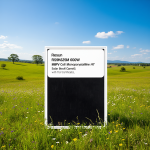 Panneau solaire monocristallin HJT BIPV à demi-cellules Resun Solar RS9K625M 600W avec certificat TUV - Product Image 3