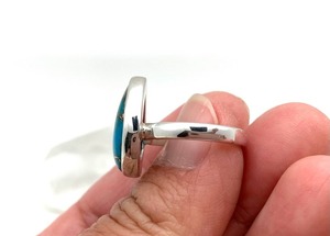 Anillo de piedras preciosas turquesas, joyería para mujer, joyería de estilo bohemio de Plata de Ley 925, anillo hecho a mano de tendencia, regalo para ella - Product Image 2