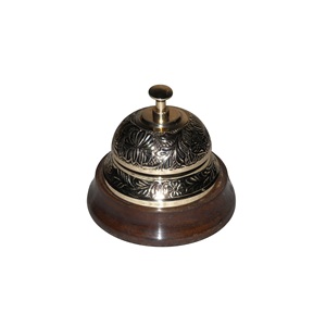 Campana de llamada de empuje y prensa de alta calidad para recepción de Hotel y restaurante campana colgante de latón Vintage artículo decorativo antiguo para el hogar - Product Image 6