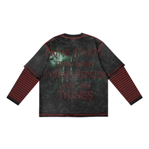 Impression DTG personnalisée de haute qualité, mode vintage Y2K, streetwear pour hommes, coupe régulière à double couche, écologique, 100% coton, hip hop - Product Image 4