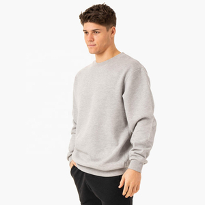 Sudadera de Hombre Bordada de Alta Calidad OEM, Unisex, con Logotipo Personalizado, Básica, Mezcla de Algodón, Cuello Redondo - Product Image 3