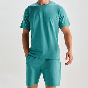 Nuevo conjunto de 2 piezas de verano para hombre, traje deportivo, camiseta de manga corta y pantalones cortos, conjunto doble de dos piezas, conjunto corto transpirable para hombre - Product Image 4