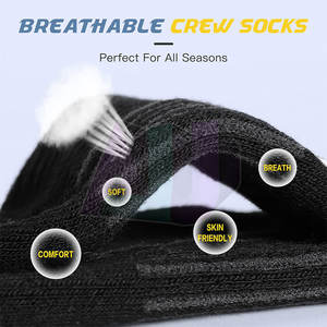 Sweat Absorb Breathable Sports <b>Socks</b> Spandex/<b>Polyester</b> for Winter Fitness Training Running Activities Dry Comfort All Day - Product Image 5
