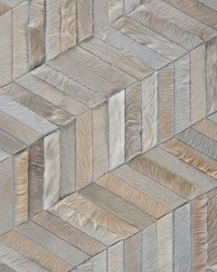 Charme Artisan Tapis et ensembles en cuir tressé Texture terreuse Tapis rectangulaire avec motif rayé pour salon chambre salle à manger - Product Image 2