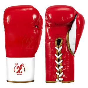 Gants à lacets de haute qualité Gants de boxe à lacets personnalisés Gants de boxe professionnels - Product Image 1
