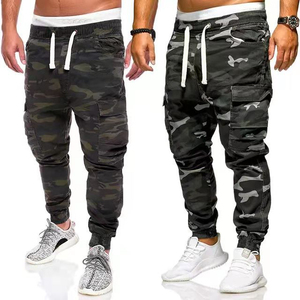 Men's Straight Pattern <b>Canvas</b> Cargo Joggers High Waist Drawstring Closure Lightweight Multiple Pockets Casual Sweatpants Winter - Product Image 3