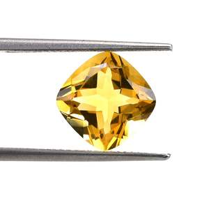 เบาะควอตซ์สีเหลืองมะนาวธรรมชาติคุณภาพ AAA พลอยตัดขนาด8มม. แบบเหลี่ยมเพชรพลอยหลวมผู้ผลิตในอินเดียขายส่งจำนวนมาก - Product Image 5