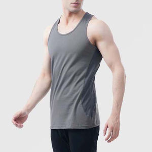 Camiseta sin mangas de bolsillo para hombre personalizada de último diseño, camiseta sin mangas cómoda y transpirable para ropa informal, camisetas para hombre - Product Image 2