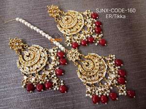 ต่างหูคริสตัลทรงระย้า ดีไซน์เรขาคณิตแบบชาติพันธุ์ ชุบทอง ประดับเพชรทรงเหลี่ยม สำหรับงานปาร์ตี้ ผู้หญิง งานแต่งงาน และเพื่อนเจ้าสาว - Product Image 2