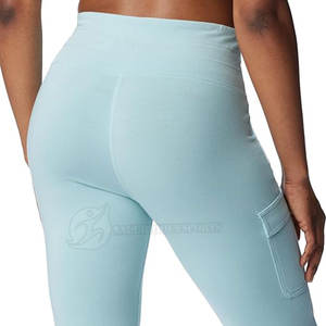 Leggings de fitness taille moyenne pour femmes avec logo personnalisé Prix raisonnable Service OEM Leggings de yoga à motif solide - Product Image 6