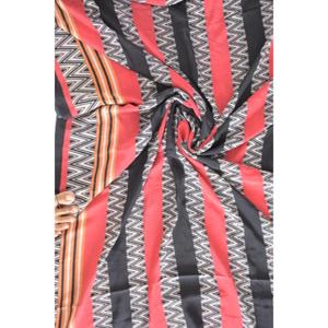 Indian Vintage Boho Floral Saree 5 yardas tela de seda viscosa impresa para DIY costura acolchado Patchwork confección para niñas - Product Image 4