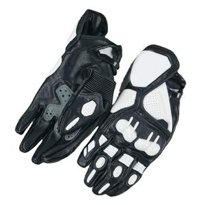 Nouveau design de gants courts de moto de moto gants antidérapants à doigts complets gants élastiques respirants imperméables en cuir PU - Product Image 3