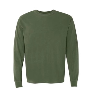 เสื้อเชิ้ตแขนยาวแบบเรียบง่ายขายส่ง OEM เสื้อเชิ้ตแขนยาวลำลองสำหรับผู้ชาย เสื้อยืดแขนยาวแบบกำหนดเองได้ - Product Image 4