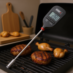 Thermomètre alimentaire numérique à lecture instantanée Weber 6750, outil essentiel pour une cuisson parfaite de la viande et de la volaille - Product Image 3
