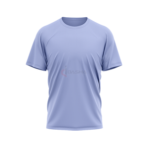 T-shirt 100% coton pour homme, vêtements de sport coupe ajustée, vêtements de sport unis vierges pour l'entraînement physique, logo personnalisé - Product Image 5