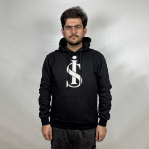 Sudadera con capucha de lana de talla estadounidense ajustada personalizada para hombre, sudadera básica sólida con estampado de pantalla forrado de manga raglán de algodón y poliéster - Product Image 1