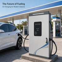 CE Fast 40-Min Top-Up 240kW-600kW Pengisi Daya EV Cepat DC dengan Dua Port CCS2 200-1000V Stasiun Komersial untuk Armada Kendaraan Berat