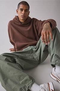 Sudadera con capucha de algodón 100% grueso unisex de alta calidad logotipo personalizado Sudadera con capucha de gran tamaño del fabricante para los hombres para el invierno - Product Image 4