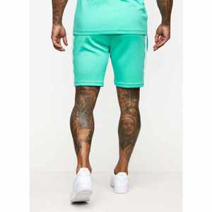 100% Polyester Slim Fit T-Shirt et Shorts Set Quick Dry Neck Fundamental Ferozi Green Poly Twinsets pour l'été Style décontracté - Product Image 3