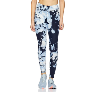 Leggings de sport pour femmes, taille mi-haute, en satin uni, haute qualité, très extensibles, pour yoga, gym, course et fitness, style décontracté, prix de gros - Product Image 2