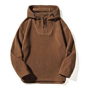 Sweat à capuche pour homme 100% coton poly mélangé Sweat à capuche lourd Noir XS à 6XL Technique de tissage Logo imprimé - Product Image 2