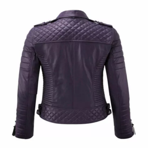 Veste en cuir de vache style fermeture éclair Floop en gros, chaude et respirante, pour motocycliste - Product Image 2