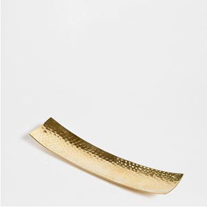 Soporte de varilla de incienso de hoja de metal plateado y dorado - Product Image 3