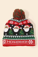 Gorros de Punto con Luces Navideñas al por Mayor, ODM, Nueva Tendencia, Promoción, Personalizados, para Hombre y Mujer, Ajustables, de Acrílico, para la Playa, Cálidos para el Invierno