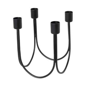 เชิงเทียนโลหะหรูหราสำหรับพิธีในสวนที่มีการตกแต่งโบราณและสไตล์ศิลปะสำหรับการตกแต่งกลางแจ้งที่โรแมนติก - Product Image 3