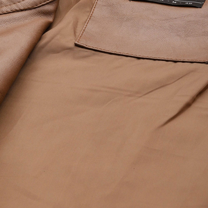 Blouson aviateur d'hiver en cuir de chèvre noir personnalisé à la mode pour hommes imperméable et écologique avec support véritable - Product Image 5