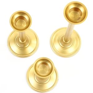 Diseño único, boda romántica, hogar, soporte de candelabro de Metal dorado, juego de portavelas cónico largo para molde de vela decorativo - Product Image 3