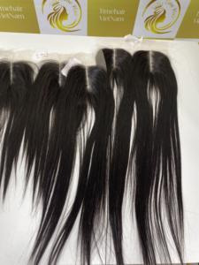 100% extensions de cheveux humains droits vietnamiens bruts Double trame pleine cuticule alignée pour fermeture frontale en dentelle faisceau de vagues naturelles - Product Image 3