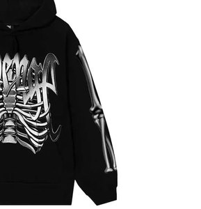 Personalizado Hombres DTG DTF Sublimación Rhinestone Sudaderas con capucha Streetwear Pullover Sudadera Moda OEM ODM Fabricante - Product Image 4