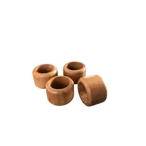 Porte-rond de serviette en bois décoratif écologique pour les fêtes de mariage à la ferme rustique, table à manger, hôtels et restaurants. - Product Image 3