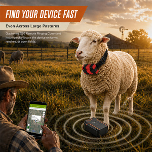 Traceur GPS pour bétail GUPTOMES avec batterie haute capacité de 10000 mAh, surveillance en direct et support anti-perte pour les fermes - Product Image 5