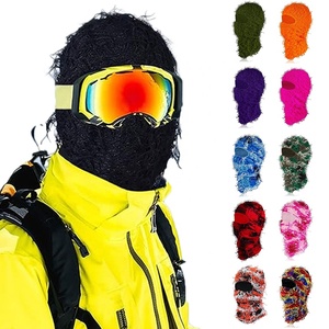 หน้ากากสกีแฟชั่นขายส่ง แบบถักลายพรางทหาร หน้ากากสกีลายพรางหญ้า หมวกบาลาคลาวา จัดส่งแบบ DDP - Product Image 1