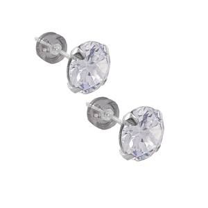 Orecchini in argento zirconio cubico da 6mm placcatura in oro 6 paia Trendy oro rosa fidanzamento diamante zircone pietra principale 3 articoli - Product Image 1