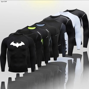 Camiseta de compresión de entrenamiento para hombre, camiseta interior atlética de capa Base de gimnasio de secado rápido, Camiseta deportiva - Product Image 4