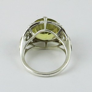 Stunning Round Yellow Lemon Topaz 925 Sterling Silver Gemstone <b>Rings</b>, 925 Unique Silver Jewelry, <b>Indian</b> Jewelry Manufacturer - Product Image 3