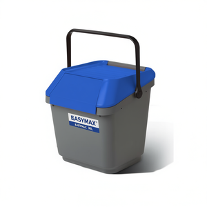 EASYMAX Cubo de Basura Azul (35 Litros) para Mattiussi Ecologia, Práctico y Elegante Contenedor de Reciclaje de 35 Litros - Product Image 2